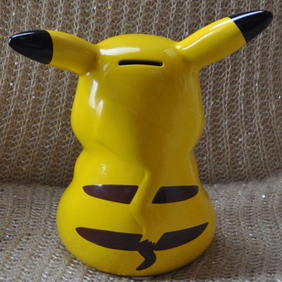 2016 PIKACHU Nintendo Pokémon FAB Starpoint Ceramic Piggy Bank 9x5" (23x13cm) - Picture 3 of 8